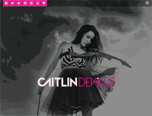 Tablet Screenshot of caitlindeville.com